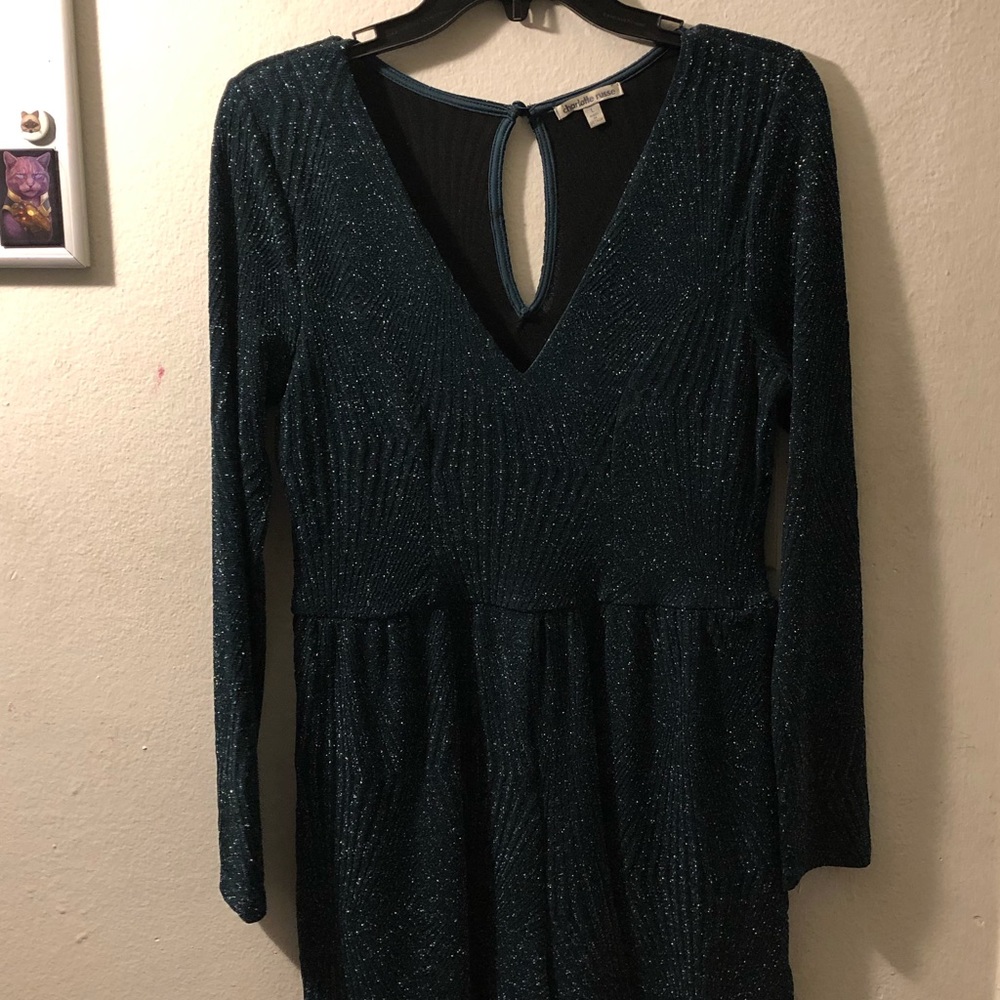 Emerald Green Long Sleeve Romper